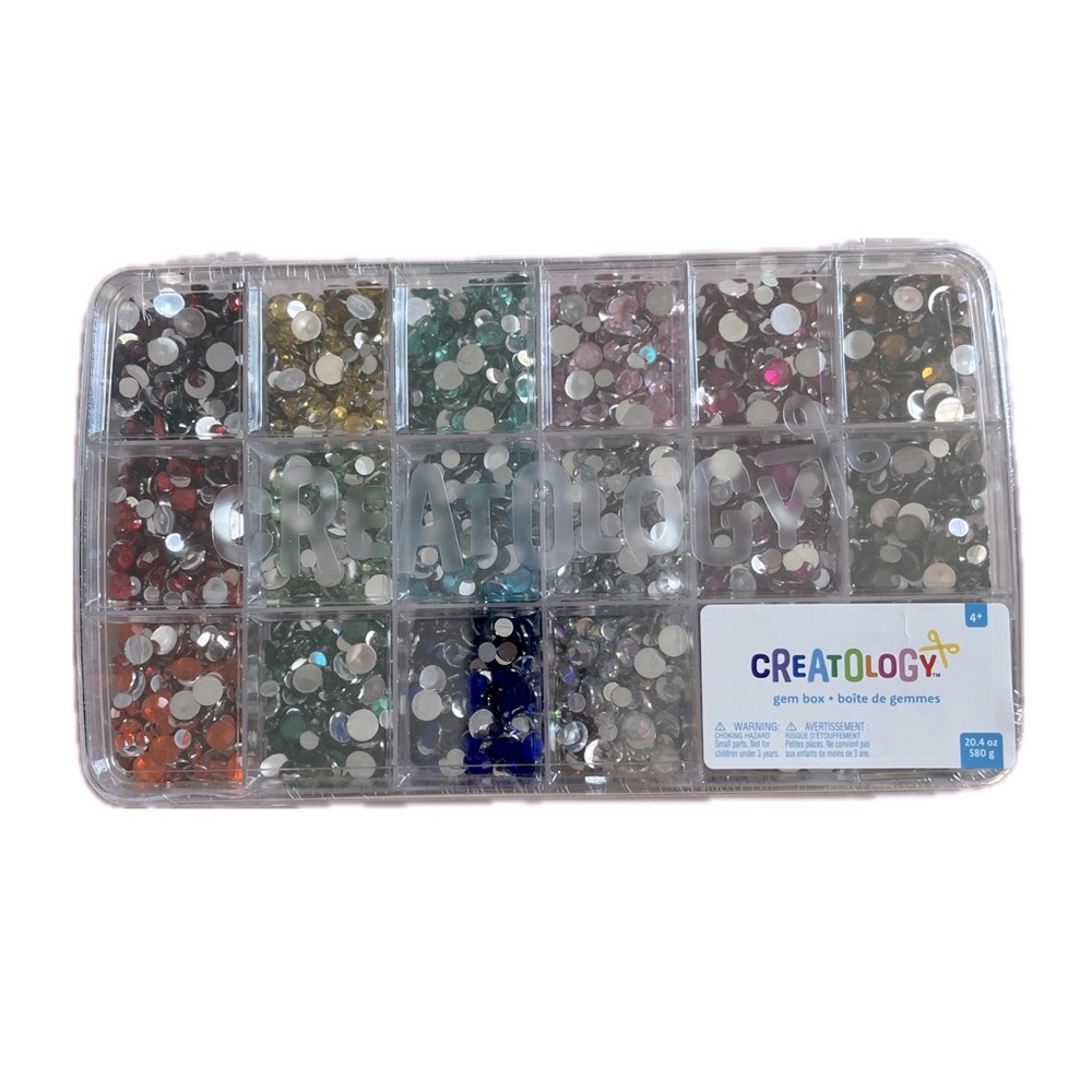 Mixed colorful gems & rhinestones from Michael’s!